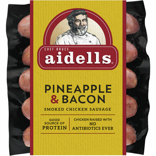 Aidells Smoked Chicken Sausage, Pineapple & Bacon