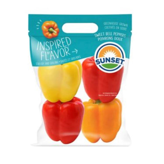 Sweet Bell Mixed Peppers - 4 pk