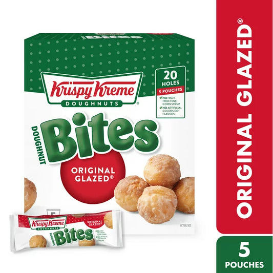 Krispy Kreme Original Glazed Doughnut Bites, 8 Oz, 20 Count