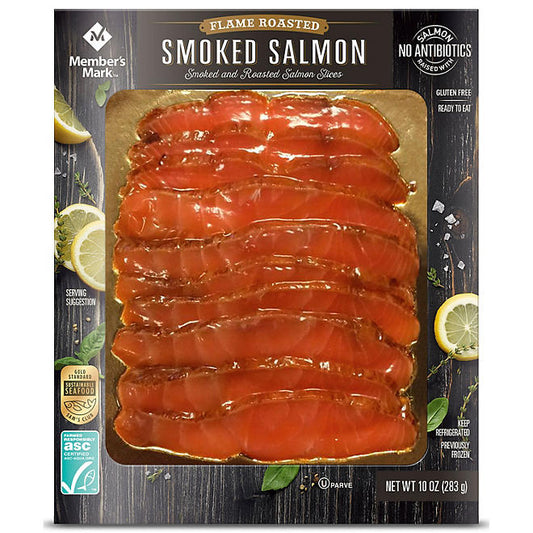 Member's Mark Smoked & Flame Roasted Salmon Slices (10 oz.)