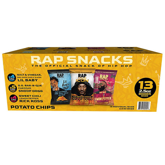 Rap Snacks Gold Variety Pack Chips (2.5 oz., 13 ct.)