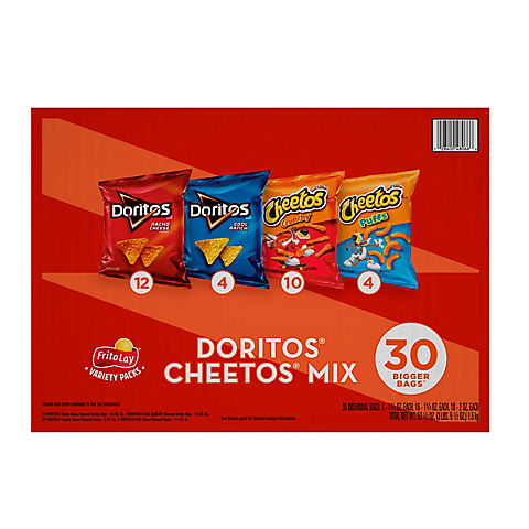 Frito-Lay Doritos and Cheetos Variety Pack, 30 ct. – Kare Krate