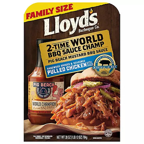 SHOP2BOX ADD ON Lloyds Pulled Chicken with Pig Beach BBQ Sauce, 28 oz.
