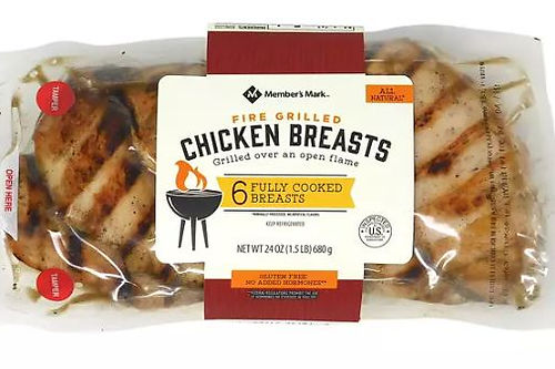 SHOP2BOX ADD ON  - Member's Mark Fire Grilled Chicken Breasts, Fresh (6 ct.) Member's Mark Fire Grilled Chicken Breasts, Fresh (6 ct.)