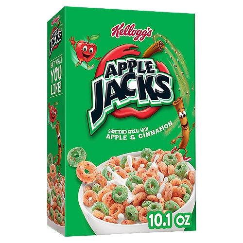 Kellogg's Apple Jacks Original Cold Breakfast Cereal, 10.1 oz