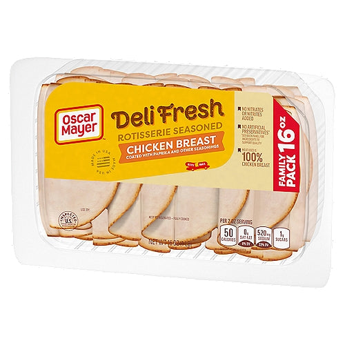 Oscar Mayer Deli Fresh Rotisserie Seasoned Chicken Breast Family Pack, 16 oz