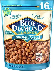 Blue Diamond Almonds, Roasted Salted, 16 oz
