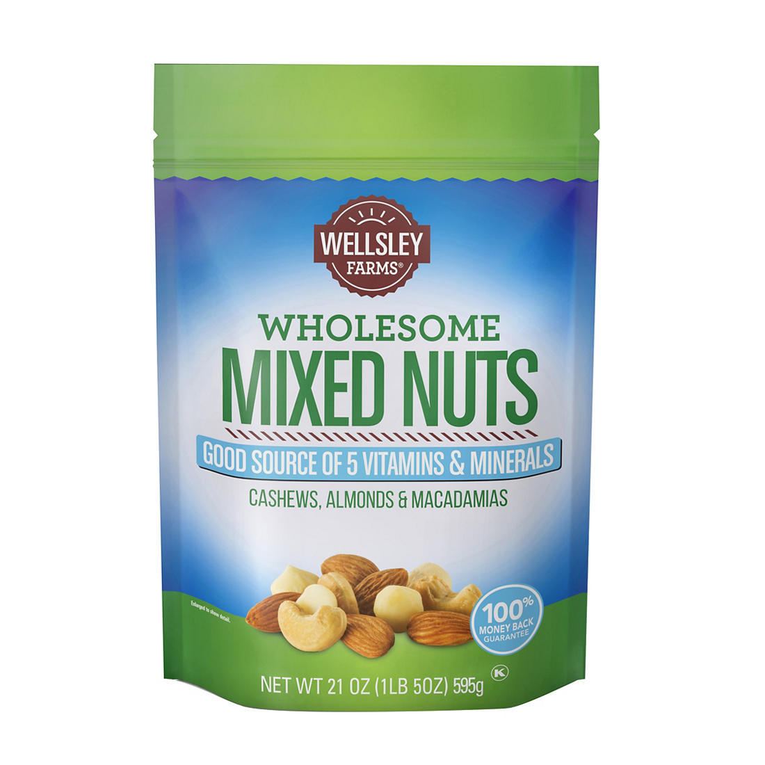 Wellsley Farms Wholesome Mixed Nuts, 21 oz.