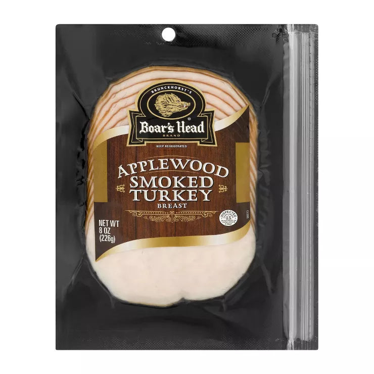 Boar's Head Sliced Applewood Smoked Turkey - 8oz