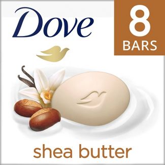 Dove Beauty Purely Pampering Shea Butter with Warm Vanilla Beauty Bar Soap - 8pk - 3.75oz each