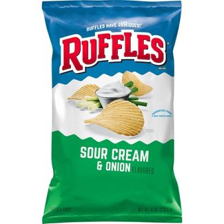Ruffles Sour Cream And Onion Chips - 8.5oz