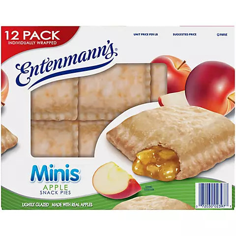 Entenmanns Mini Apple Snack Pies - 12 CT