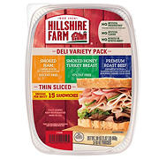 Hillshire Farm Thin Sliced Premium Lunchmeat Deli Variety Pack, 3 pk. 10 oz.
