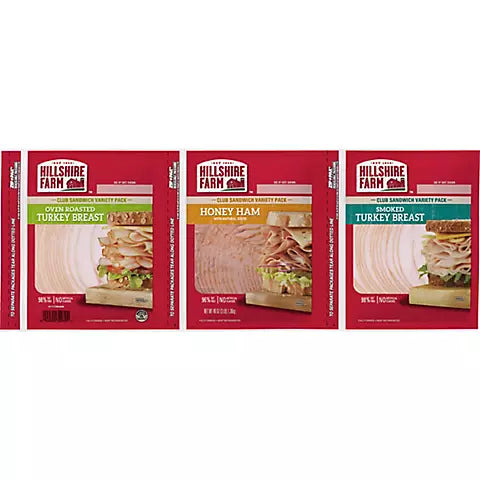 Hillshire Farm Farm Classics Sliced Lunchmeat Variety Pack, 3 pk. 3 lbs.