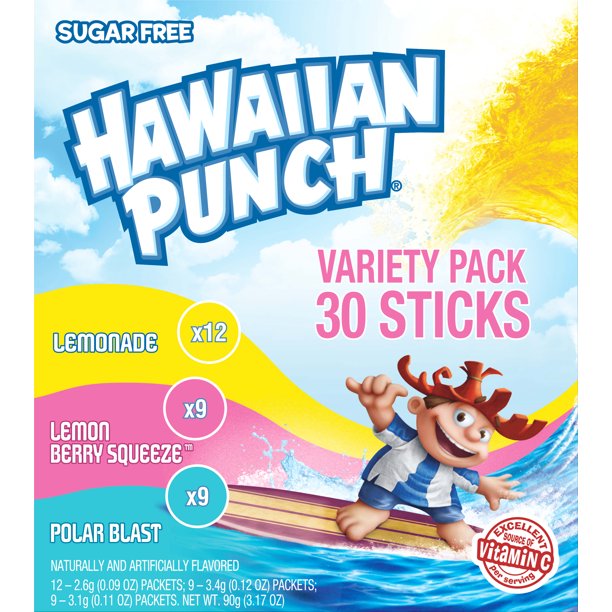 Hawaiian Punch PwdMix Variety (Lemonade-LmnBrySqz-Polar) 30ct