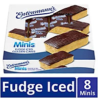 Entenmann's Minis Fudge Iced Golden Cakes - 13.2 Oz
