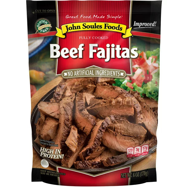 John Soules Foods Fresh Steak Fajita Beef Strips, 6 oz