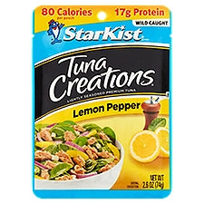 StarKist Tuna Creations Lemon Pepper, Tuna, 2.6 Ounce