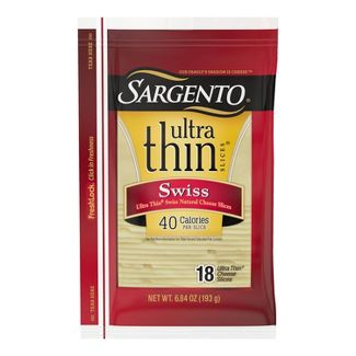 SARGENTO Ultra Thin Slices Baby Swiss Natural, Cheese, 18 Each