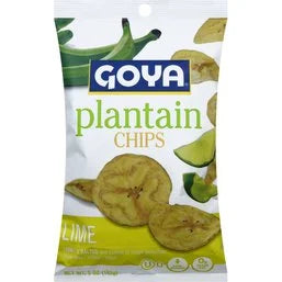 Goya Plantain Chips, Lime, Low Sodium 5 oz