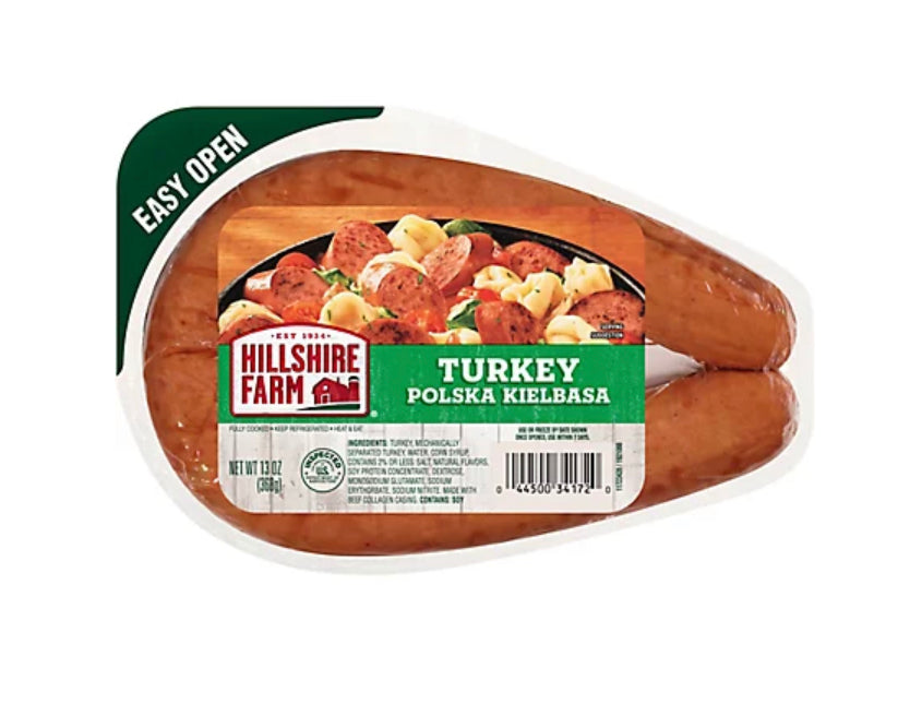 Hillshire Farm Turkey Polska Kielbasa Smoked Sausage Rope - 13 Oz