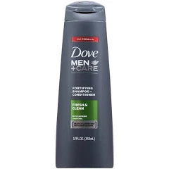 Dove Men+Care Fresh & Clean Shampoo & Conditioner, 12 oz.